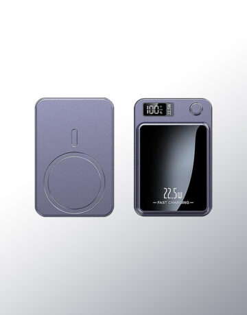 Magnetic Wireless Power Bank 10000 mah Purple