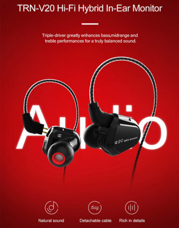 TRN V20 in ear monitor 4
