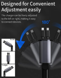 4 in 1 retractable car charger 5